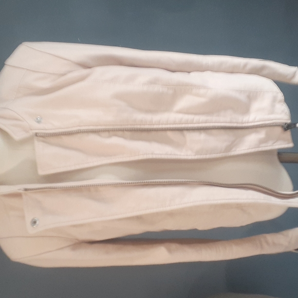 Free people women's vegan leather light pink bomber jacket size 6 - Picture 10 of 16